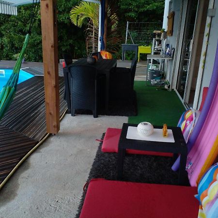 Chambre chez l'habitant avec piscine privative et vue panoramique sur la mer des caraïbes Desmarinieres Extérieur photo